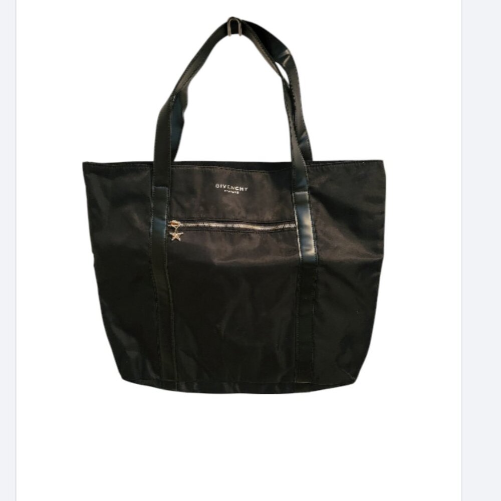 NWOT Givenchy Parfums Tote Bag/Purse Black Nylon Purse With Gold Hardware